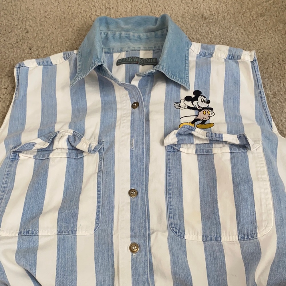vintage deadstock mickey button up